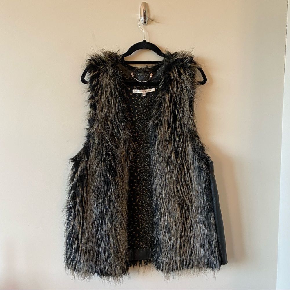 Rachel Rachel Roy-Mid Length Faux Fur Vest (M/L)